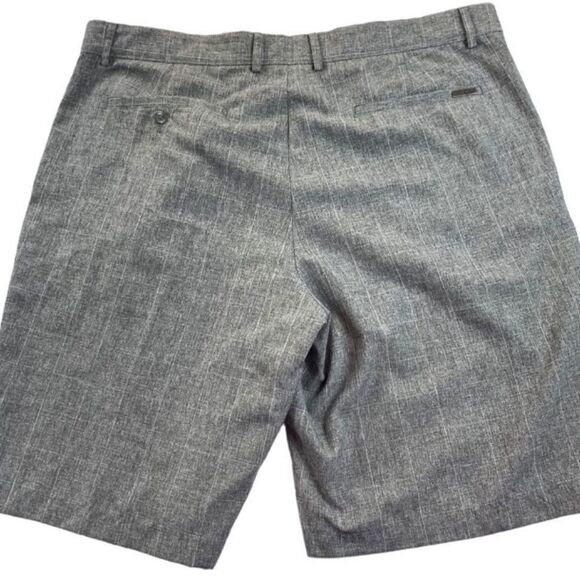 2 Pair Greg Norman for Tasso Elba Men's Sz 38 Grey Flat Front Chino Golf Shorts - Picture 4 of 9